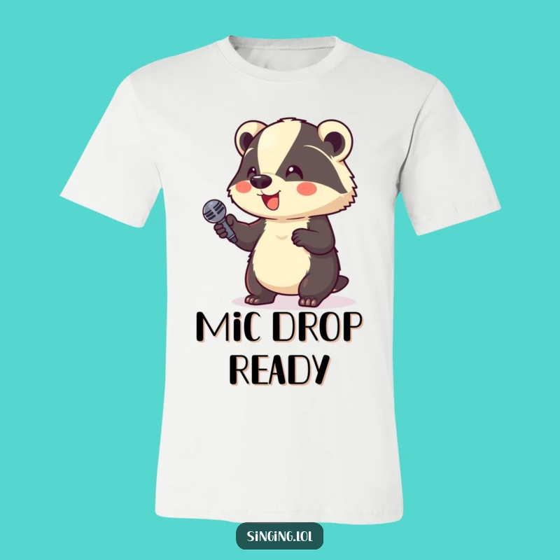 Funny Giggle Badger Comedy T-Shirt: Hilarious Character Tee, Perfect Funny Gift