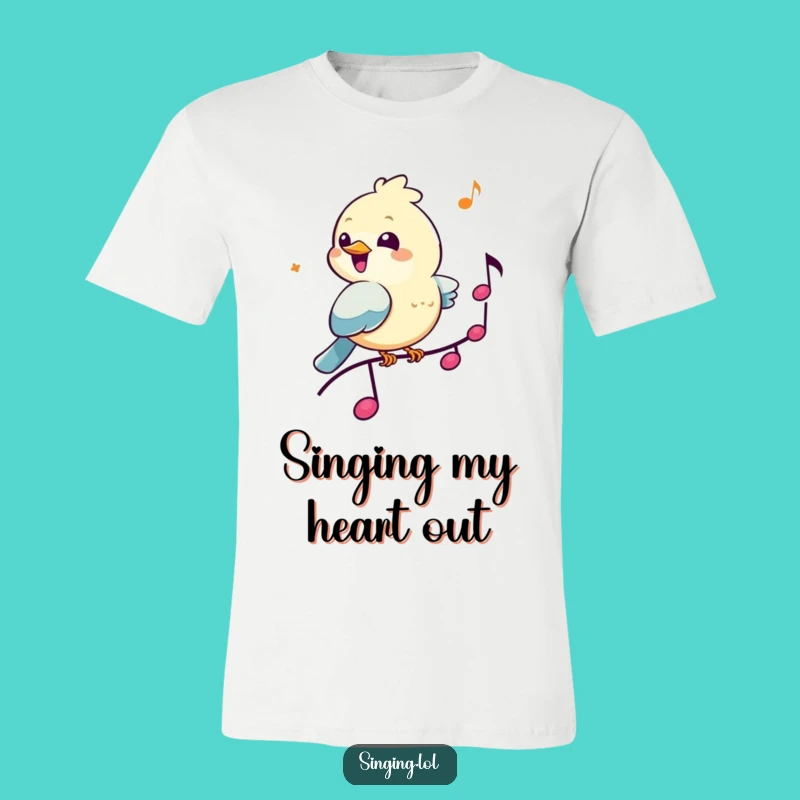 Funny Bird Musician T-Shirt - Wear Your Melody with Pride