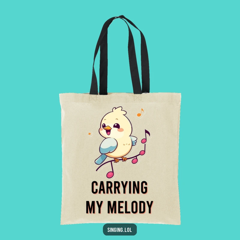 Funny Bird Musician Tote Bag - Carry Your Tunes and Joy