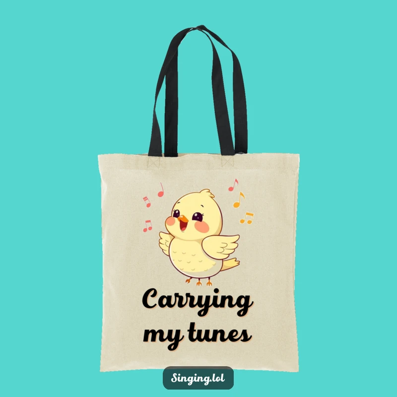 Funny Bird Song Tote Bag: Carry Your Melody Everywhere!